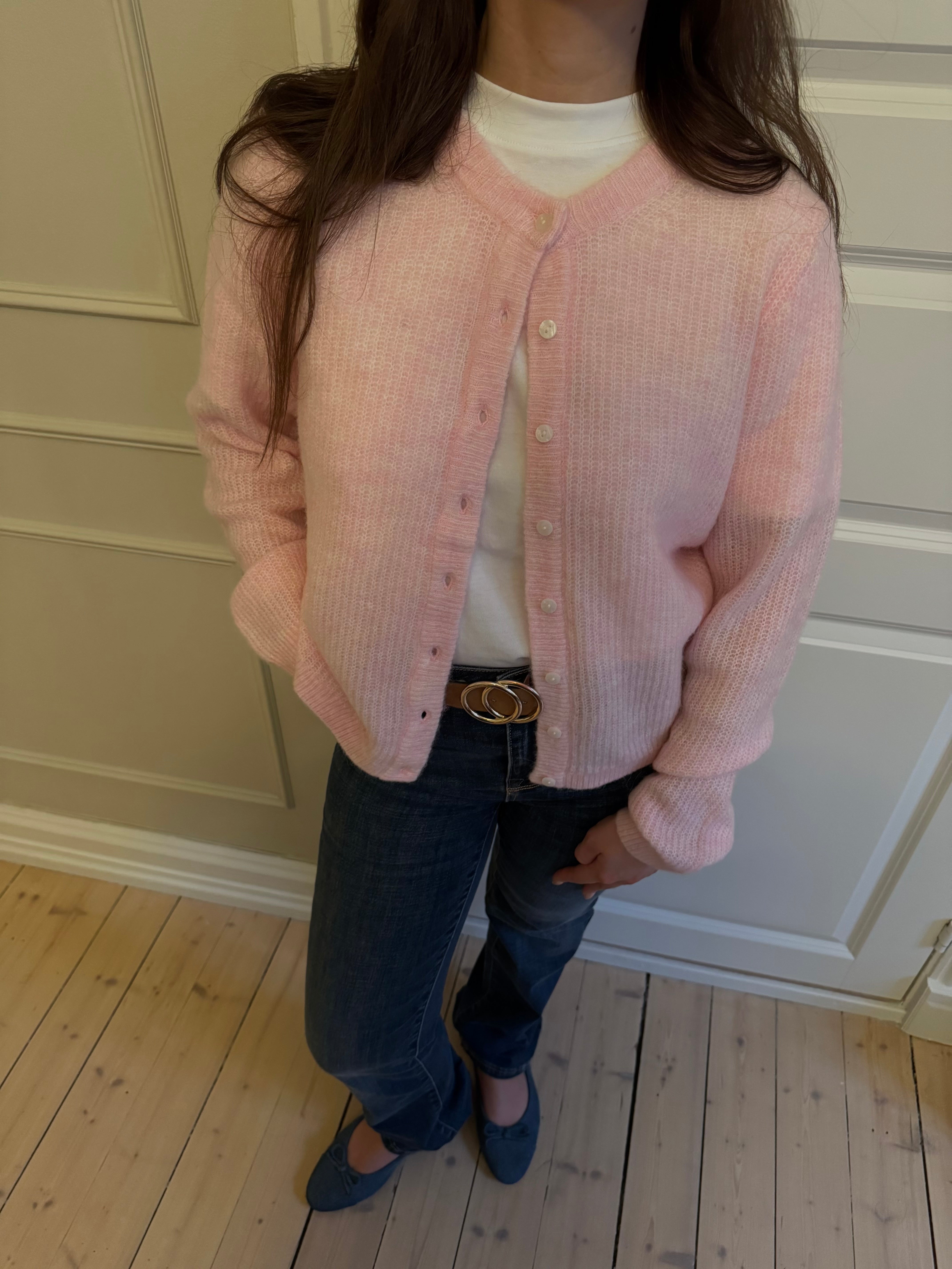 VILORY Knit Cardigan - Cherry Blossom